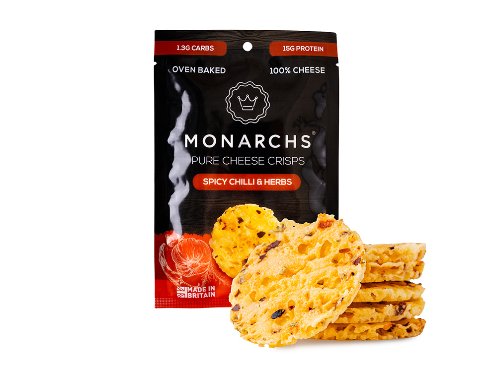 Monarchs Pure Cheese Crisps - Spicy Chilli & Herb