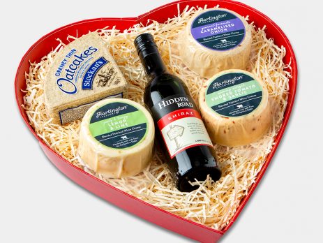 Red Heart Cheese & Wine Gift Hamper