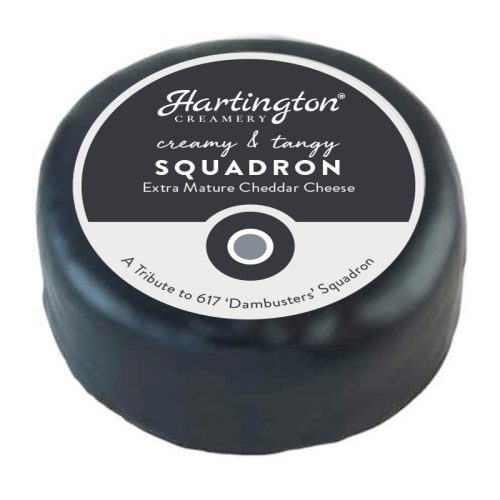 Hartington Squadron Cheddar Black Wax Truckle