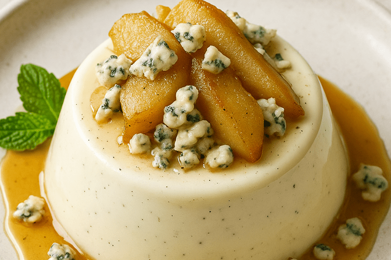 Skegness Blue Cheese & Pear Panna Cotta