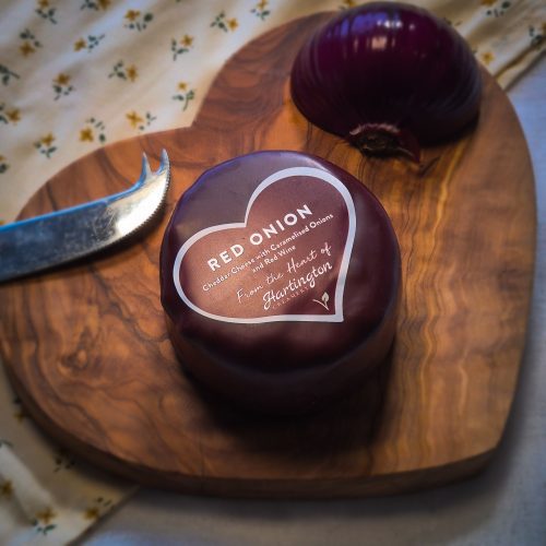 Red Onion Waxed Cheese Truckle