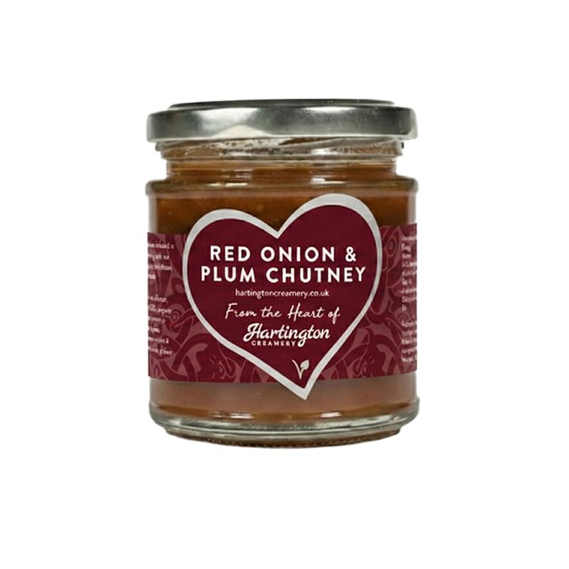Heart of Hartington Red onion and plum chutney