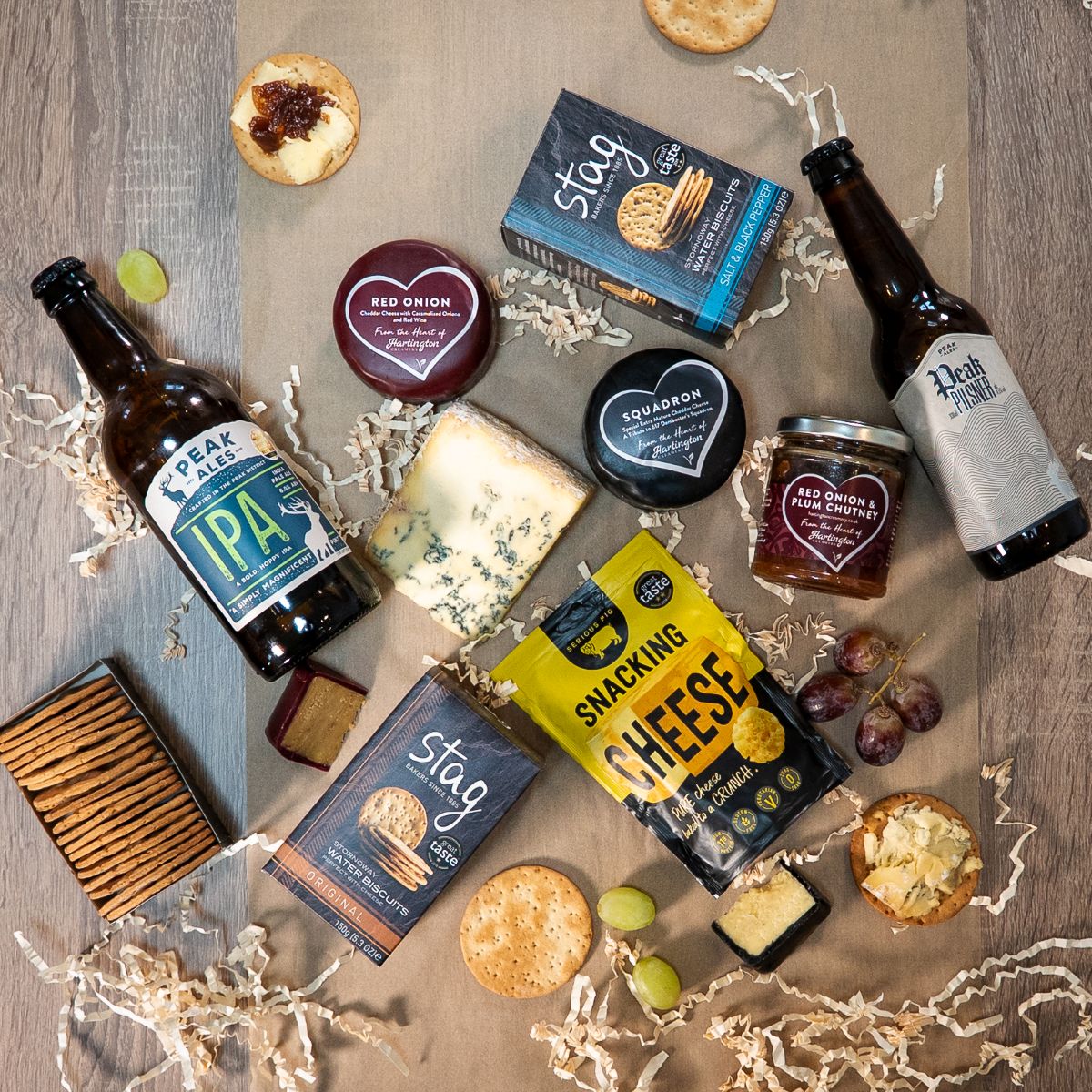 Father's Day Cheese - The Father’s Beer & Cheese Selection lay out