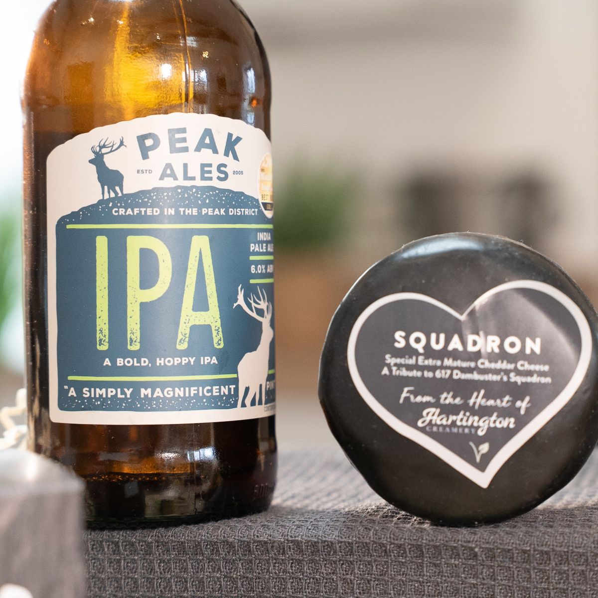 IPA and cheddar Squadron cheese