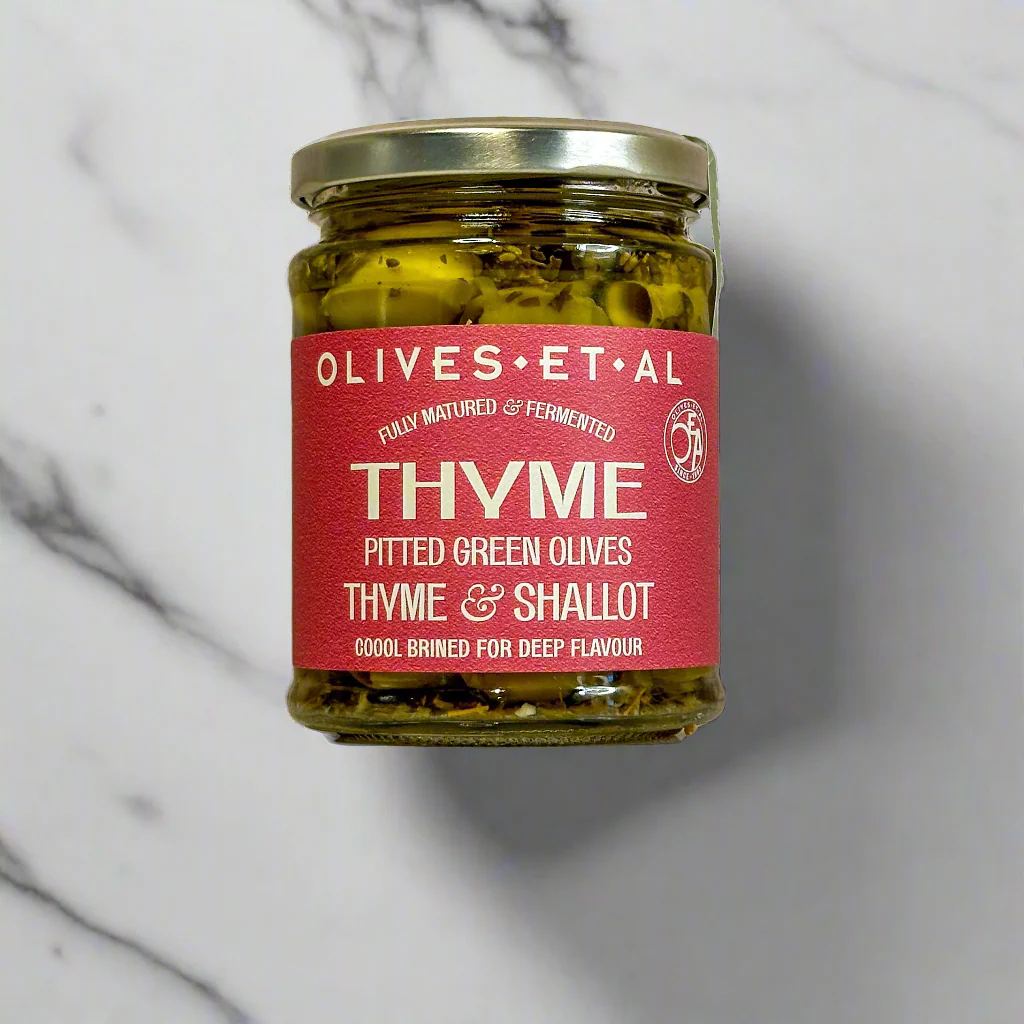Taverna thyme pitted olives